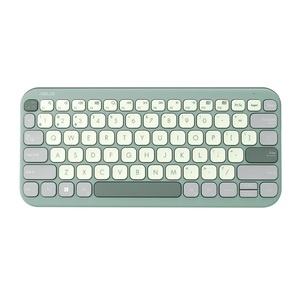 ASUS Marshmallow Keyboard KW100 / EN+HEB/ Bluetooth® 5.0 / OS Support: Win+Mac+Chrome / Green Tea Latte / Copilot Key