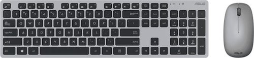 ASUS W5000 Wireless Keyboard and Mouse Set / Thin and elegant / EN+HEB/ 2.4GHz  / 1600dpi / Grey / Copilot Key