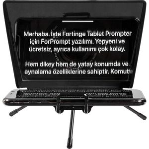 טלפרומפטר לסמארטפון או מצלמה Fortinge MIA-XL
