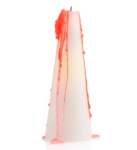 נר חרוט צבעי הקשת Rainbow Cone Drip Candle
