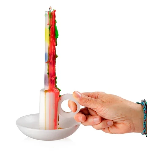 נר פמוט משעווה Candelabra Drip Candle