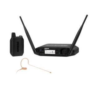 מערכת אלחוטית עם מיקרופון ראש ומשדר גוף Shure GLXD14+E/MX53-Z4