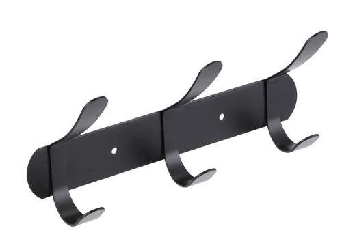 קולב מגבות 3 ווים Set & Stick עגול אפור מטאלי