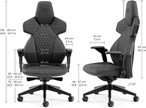 כסא גיימינג Noblechairs Dawn TX Granite