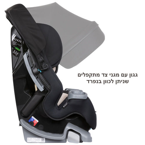 חדש בישראל! מושב בטיחות 4 ב 1 ™Cover Me מבית ®Baby Trend (שחור)
