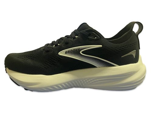 נעלי ריצה לנשים Brooks GLYCERIN 22 בצבע שחור/לבן רחב D
