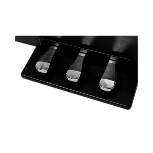 סטנד עץ מקורי בצבע שחור כולל שלישיית פדאלים WS-BK לפסנתרים חשמליים PF300/400 מבית ORLA