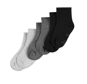 מארז שלישיית גרביים מונעים החלקה  6-12 - שחור