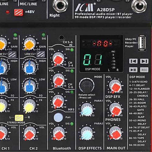מיקסר ICM A28DSP עם בלוטות' ואפקטים