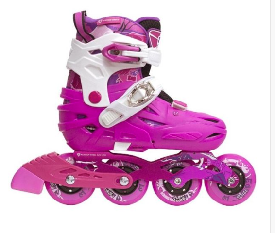 רולר בליידס מתכוונן לילדים FLYING EAGLE S5S PLUS PINK
