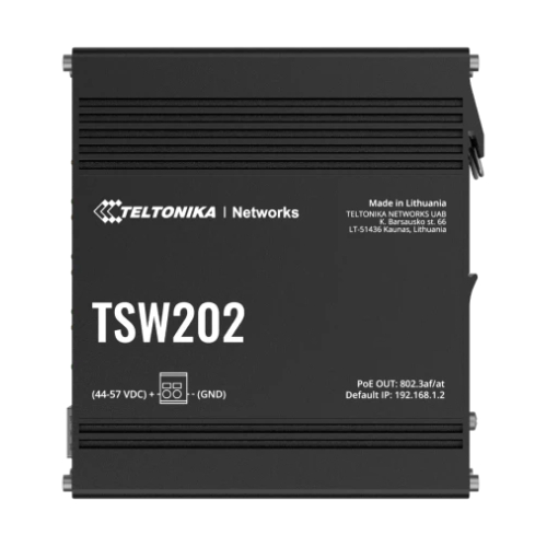 סווי'ץ MANAGED PoE+ ETHERNET SWITCH דגם: Teltonika TSW202