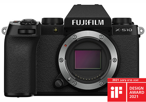 מצלמה דיגיטלית מסדרת חסרות המראה ( MIRRORLESS) מבית FUJIFILM דגם X-S10