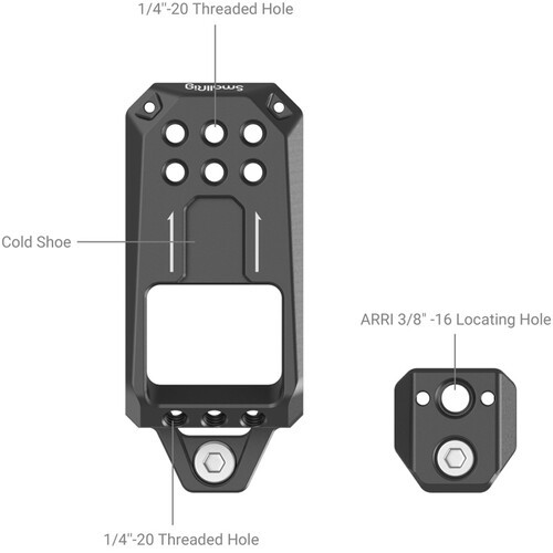 SmallRig MD3990 Top Plate for Sony FX30 / FX3 XLR Unit 
