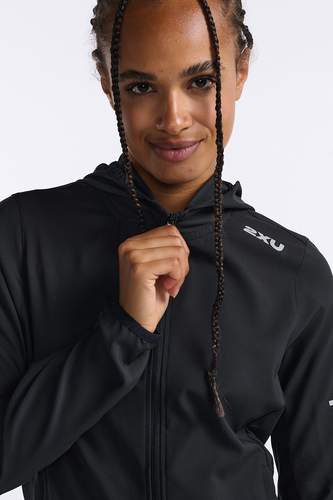 מעיל ריצה נשים Aero Jacket BLK/SRF בצבע שחור