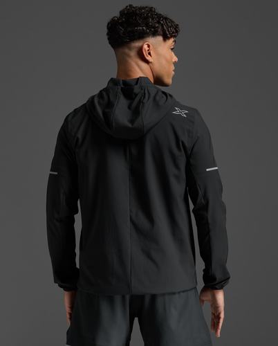 מעיל ריצה גברים Aero Jacket BLK/SRF