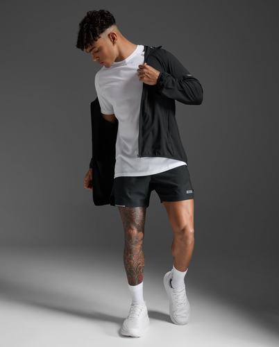 מעיל ריצה גברים Aero Jacket BLK/SRF