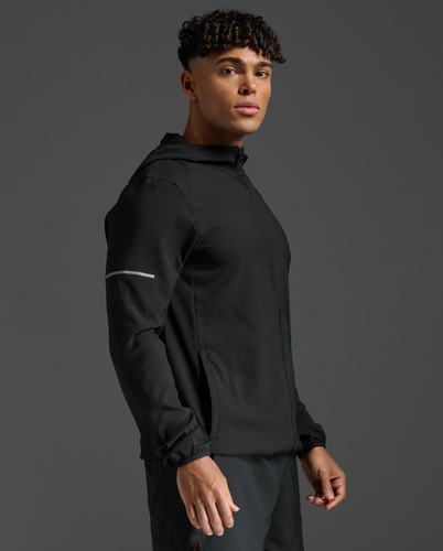 מעיל ריצה גברים Aero Jacket BLK/SRF