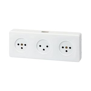 קופסת 3 שקעים מוגנת ילדים SUPER N-3