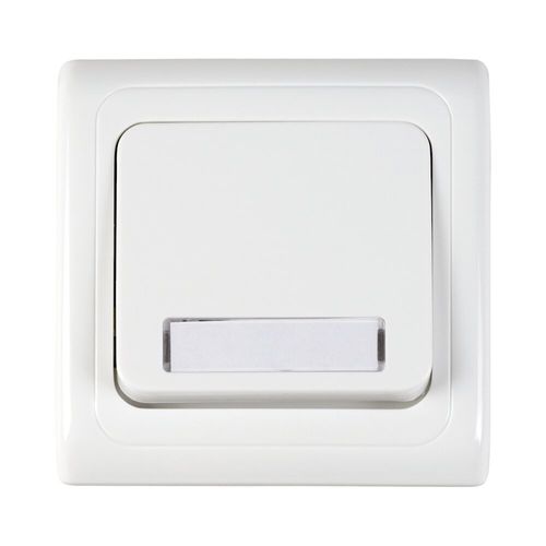 לחצן פעמון מואר 12V תחת הטיח ספיר לבן