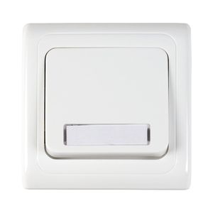 לחצן פעמון מואר 12V תחת הטיח ספיר לבן