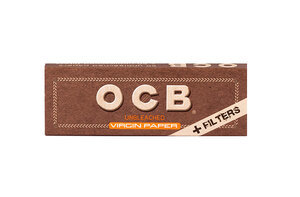 נייר גלגול OCB וירג'ין חום בינוני + פילטר