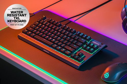 מקלדת גיימינג Apex 3 US Steelseries עם תאורת RGB