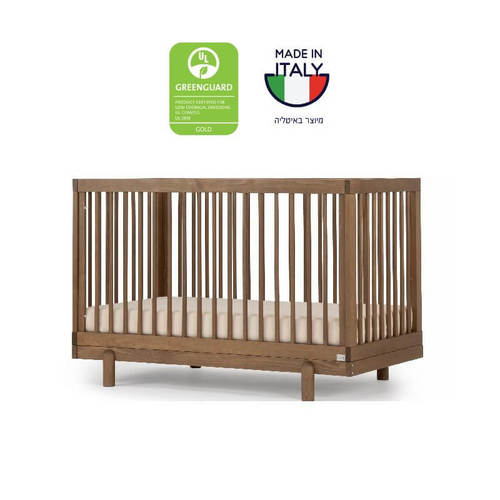 מיטת תינוק רוז 4 ב1 צבע טבעי סגל בייבי