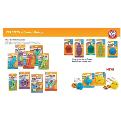 קלאסיק בון עמידה עמידה במיוחד Nubbies ARM & HAMMER