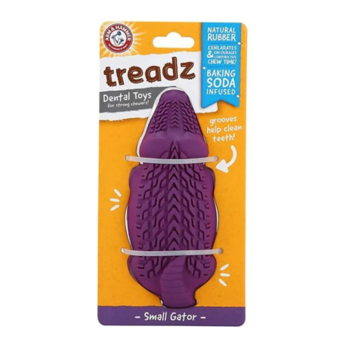 מיני תנין צעצוע לעיסה דנטלי לכלבים Tread ARM & HAMMER