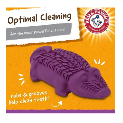 מיני תנין צעצוע לעיסה דנטלי לכלבים Tread ARM & HAMMER