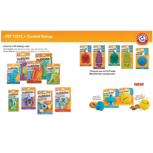 צעצוע לעיסה תנין בטעם מנטה Arm & Hammer
