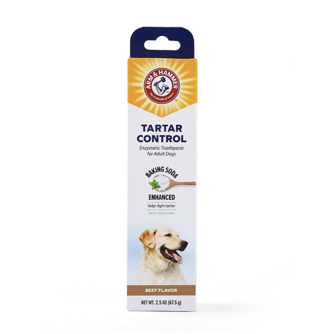 משחת שיניים אנזימטית לכלב בטעם בקר ARM & HAMMER