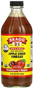 חומץ תפוחים אורגני 473 מ"ל BRAGG