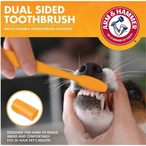 ערכת ניקוי שיניים לכלב בטעם עוף  ARM & HAMMER