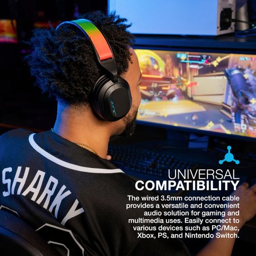 אוזניות גיימינג חוטיות Jlab Gaming Nightfall Wired