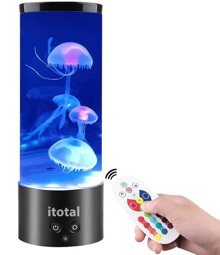 מנורת מדוזות מחליפה צבעים עם שלט i-Total 