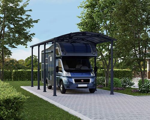 חניה מוגבהת ALPINE אפורה 3.6x8.6x3.5 מק