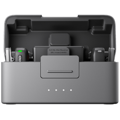 מיקרופון דש אלחוטי עם שני משדרים DJI Mic Mini