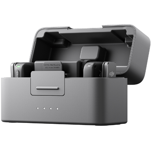 מיקרופון דש אלחוטי עם שני משדרים DJI Mic Mini
