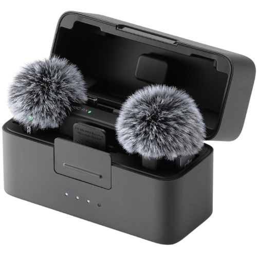מיקרופון דש אלחוטי עם שני משדרים DJI Mic Mini