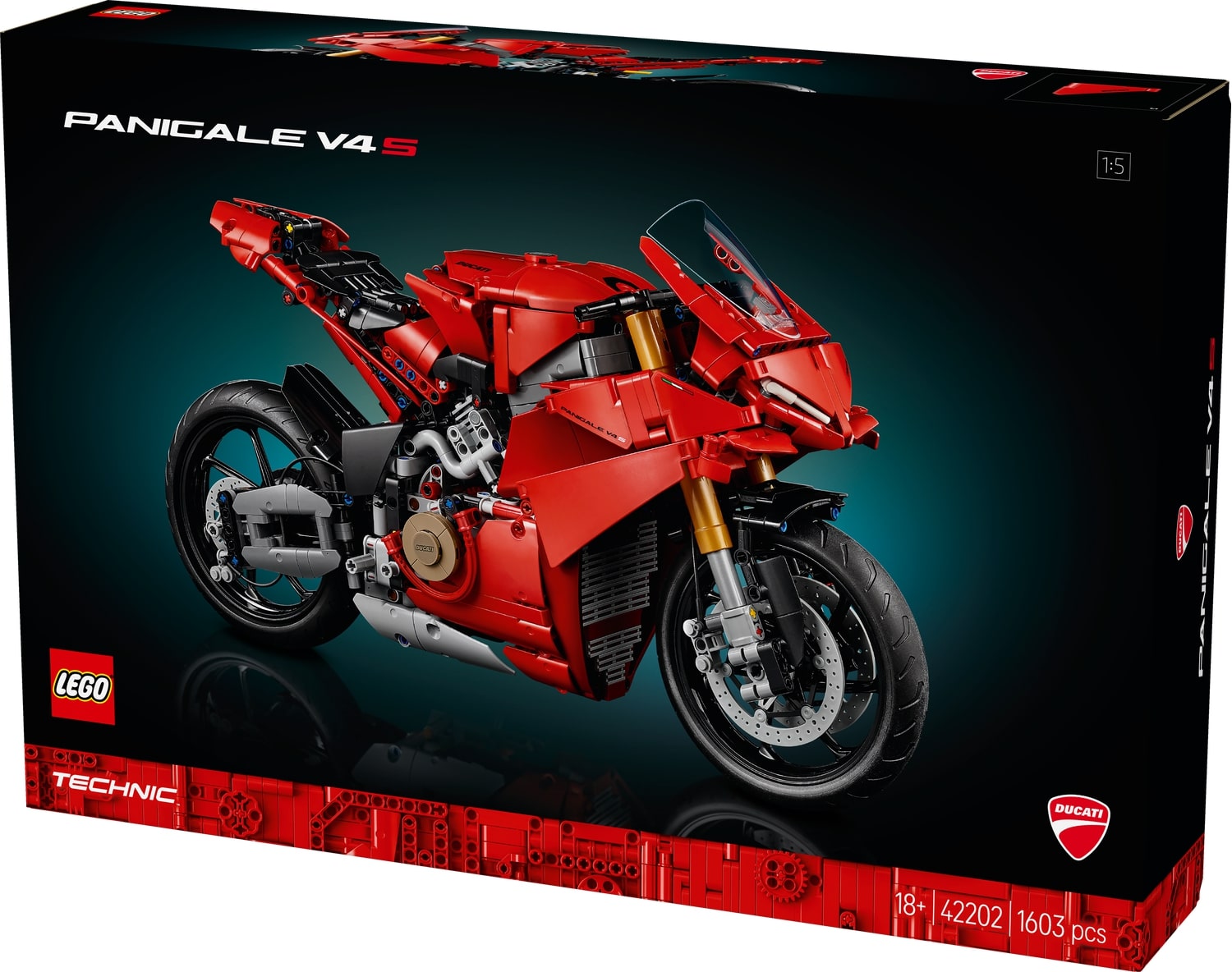 לגו טכני - (42202) אופנוע דוקאטי Panigale V4 S 