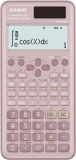 מחשבון מדעי Casio FX-991ES PLUS - מהדורה שנייה - ורוד