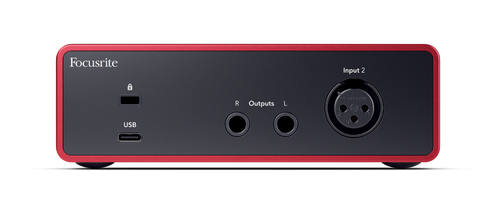 focusrite scarlett solo 4th gen back