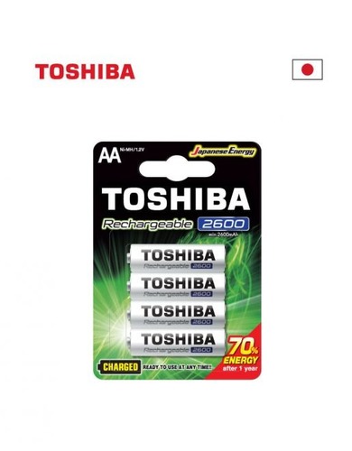 סוללות נטענות TOSHIBA AA*4 2600mhA
