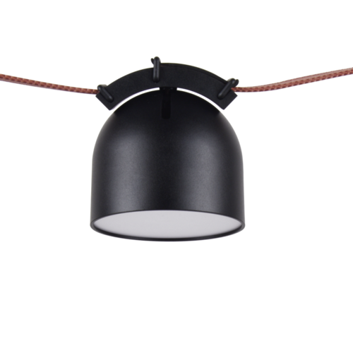  מערכת תאורה BELT חצי כדור BLACK כיסוי חלבי 