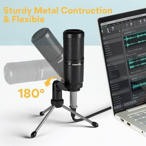 Maono AU-360TR מיקרופון עם טריפוד וכבל XLR - 3.5mm