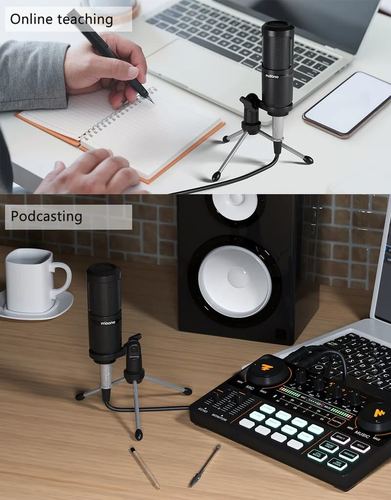 Maono AU-360TR מיקרופון עם טריפוד וכבל XLR - 3.5mm