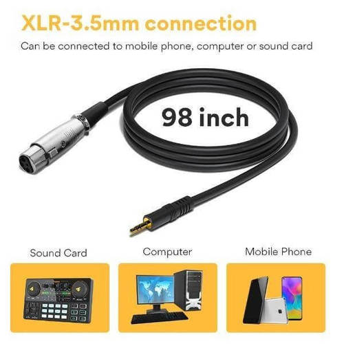 Maono AU-360TR מיקרופון עם טריפוד וכבל XLR - 3.5mm