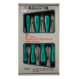 סט מברגי TORX+חור 7 יח SIGNET