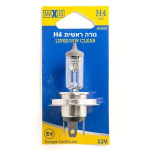 נורת הלוגן ראשית H4 12V 60/55W – בבליסטר